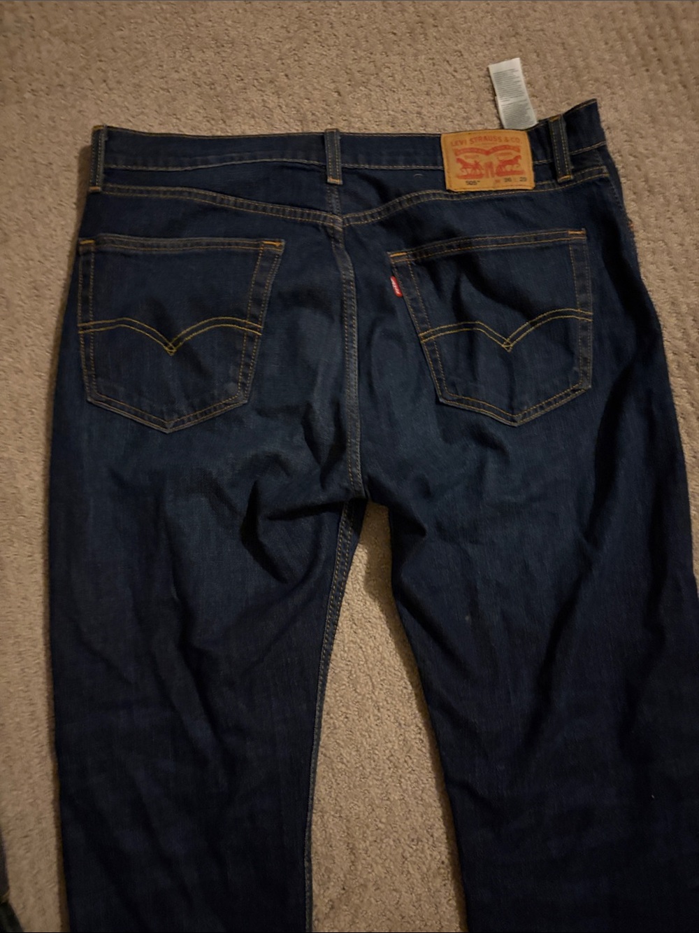 Levi's Men's Dark Blue Straight Jeans